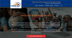 Desktop Screenshot of forum2015.org