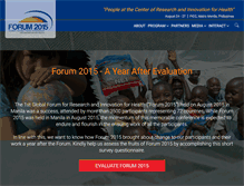 Tablet Screenshot of forum2015.org
